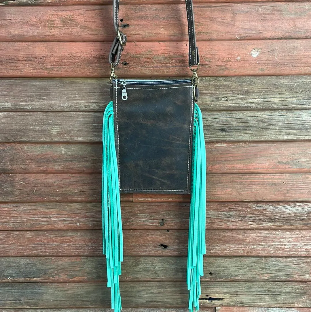 023 Carrie - Brindle w/ Turquoise Laredo