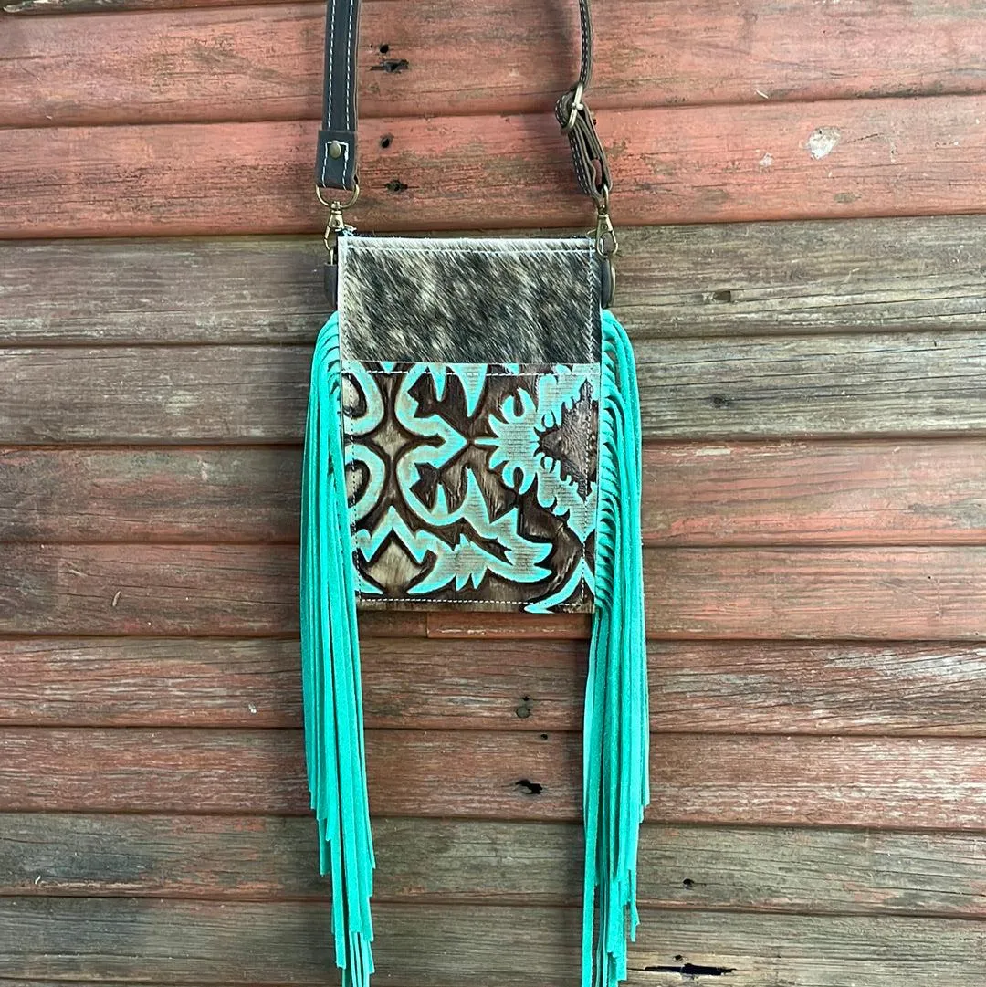 023 Carrie - Brindle w/ Turquoise Laredo