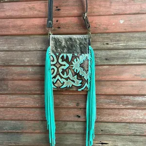 023 Carrie - Brindle w/ Turquoise Laredo