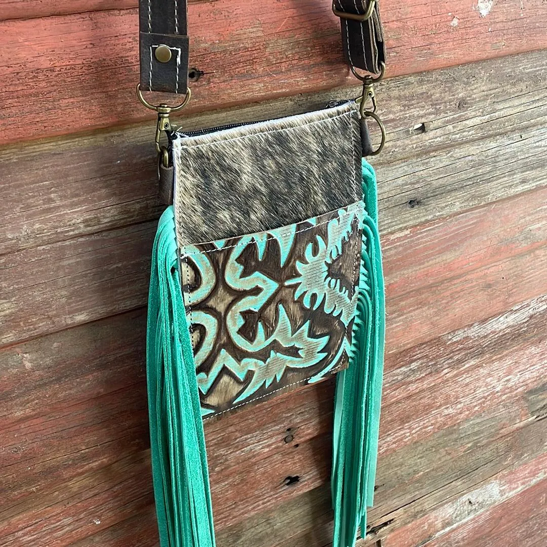 023 Carrie - Brindle w/ Turquoise Laredo