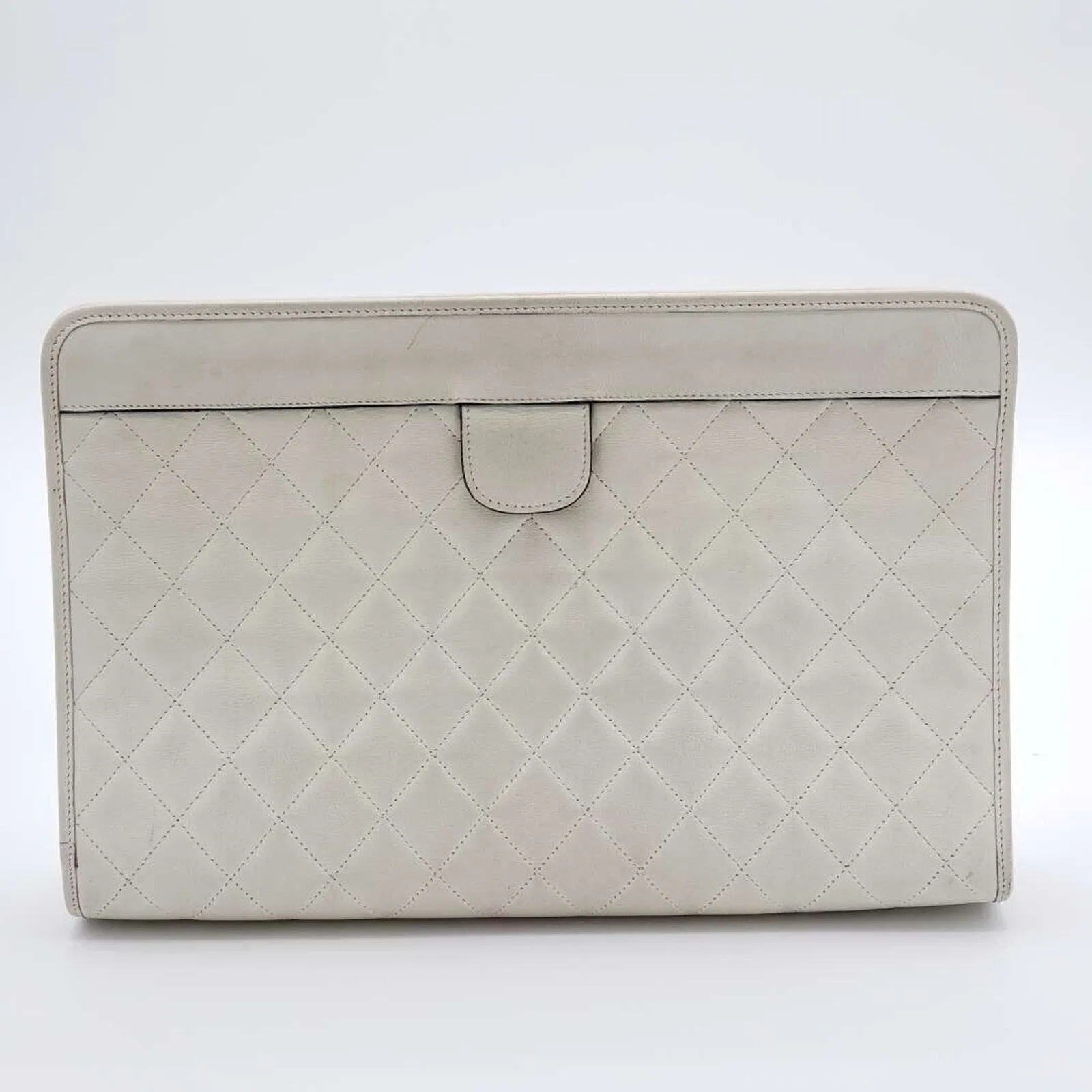 100% Authentic CHANEL Classic Leather Clutch Bag 500-101424
