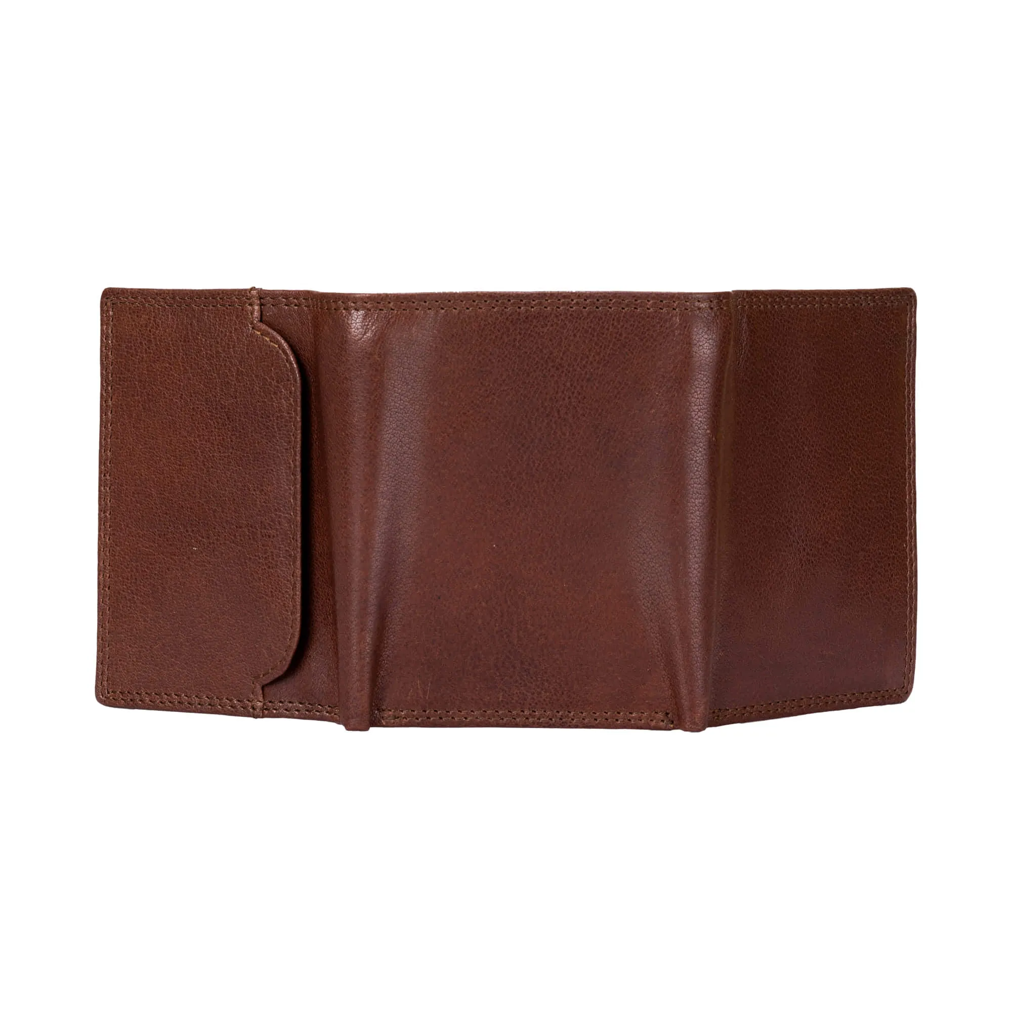301791 Trifold Wallet in Brown Vintage Leather | Style n Craft