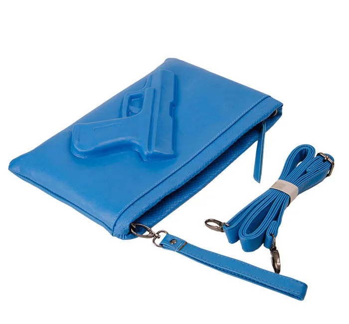 3D Print Gun Bag women bag Designer clutch purse famous brand women messenger bags ladies Envelope Clutches With Strap or Chain