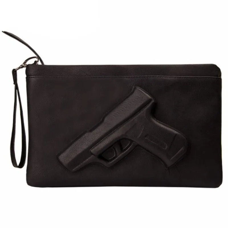 3D Print Gun Bag women bag Designer clutch purse famous brand women messenger bags ladies Envelope Clutches With Strap or Chain