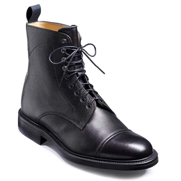 40% OFF BARKER Donegal Boots - Mens - Black Grain - Size: UK 6.5