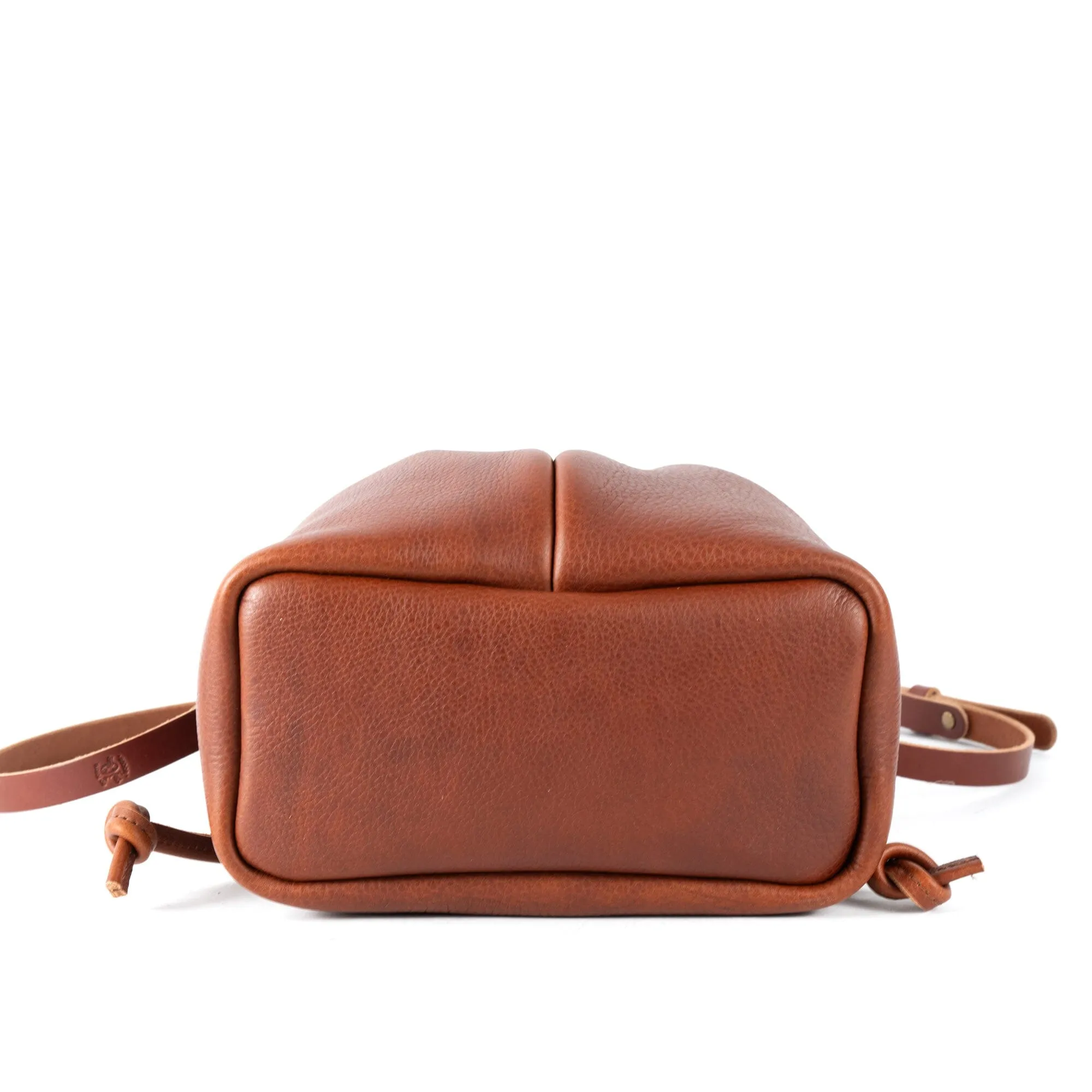 ABBY LEATHER BUCKET BAG