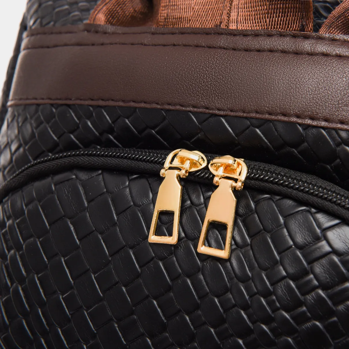 Adjustable Straps PU Leather Backpack Bag
