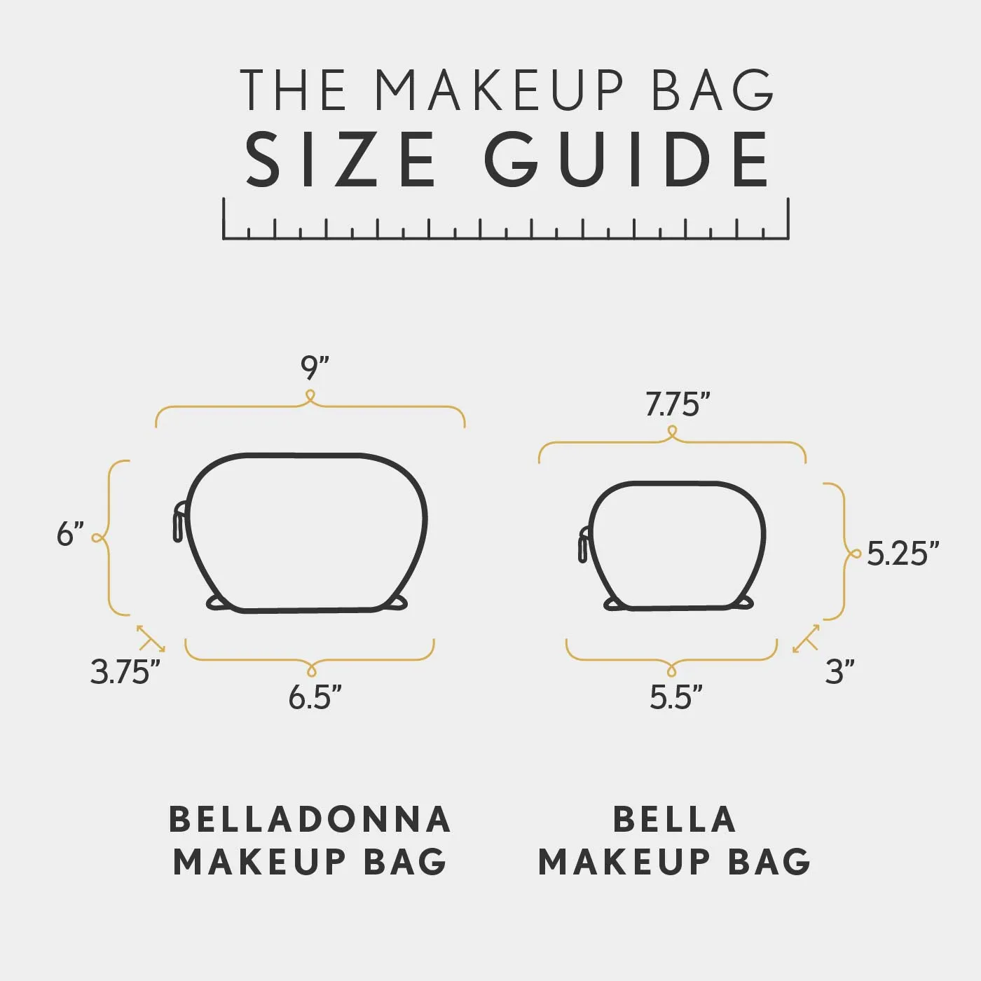 'Almost Perfect' Bella Makeup Bag
