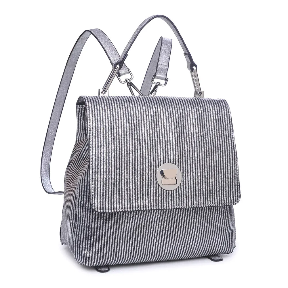 Antoinette-Striped Backpack