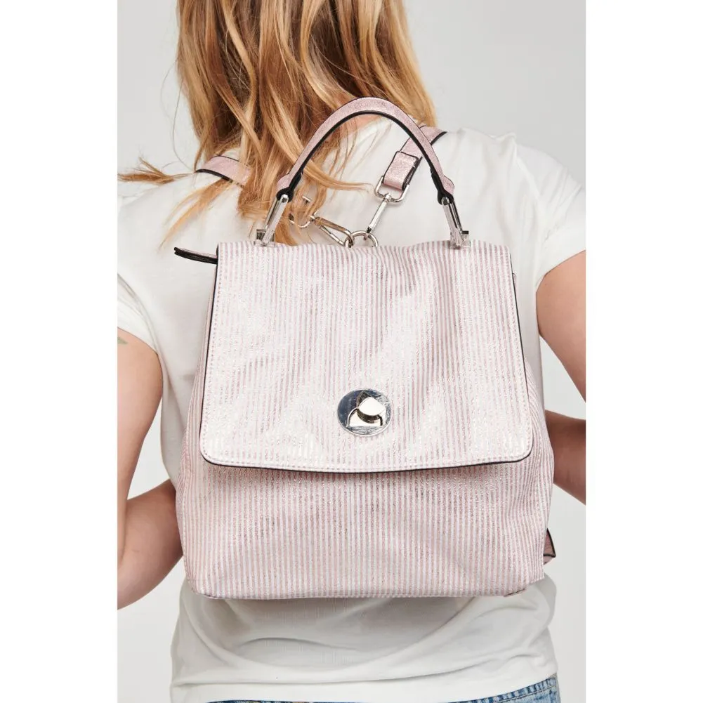 Antoinette-Striped Backpack