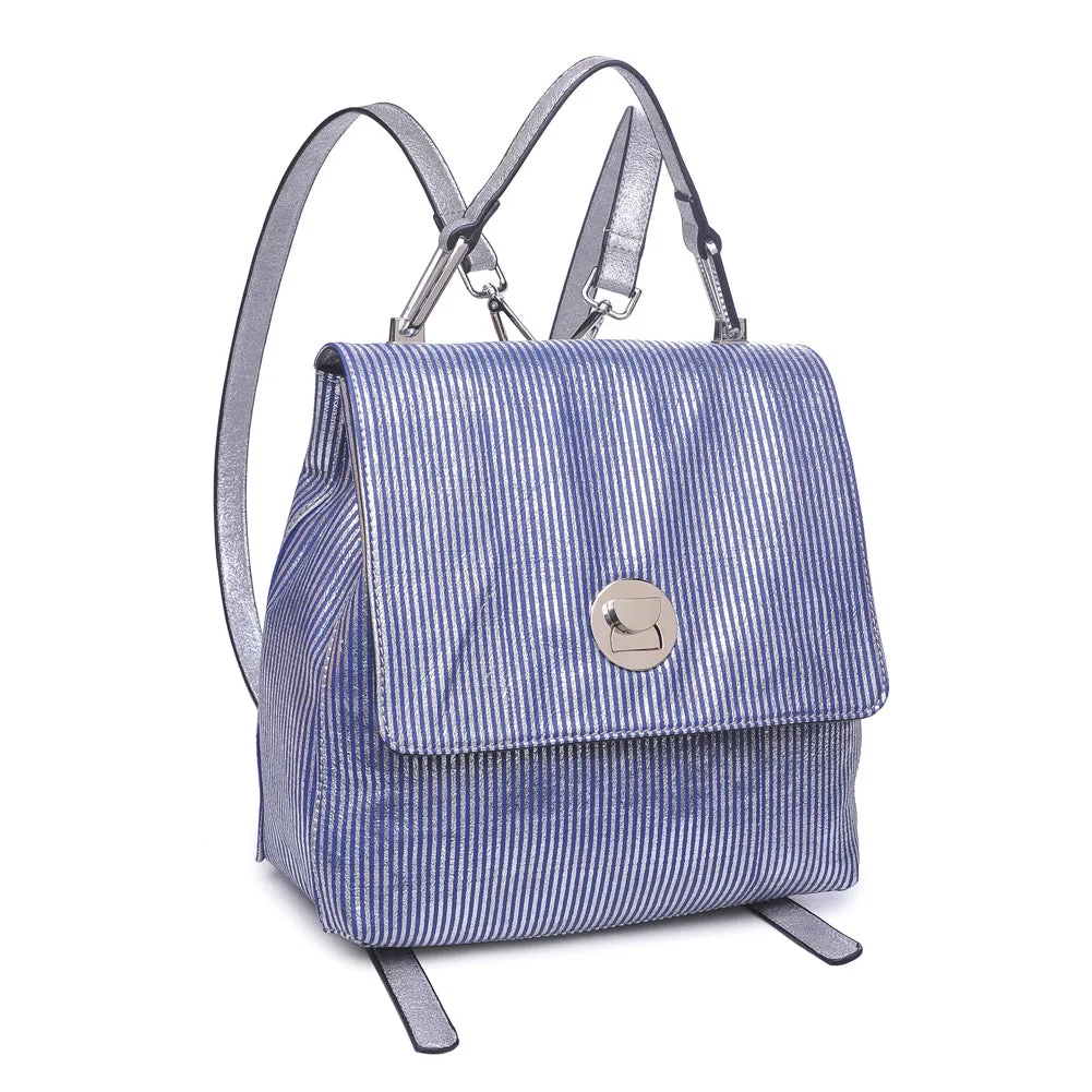Antoinette-Striped Backpack