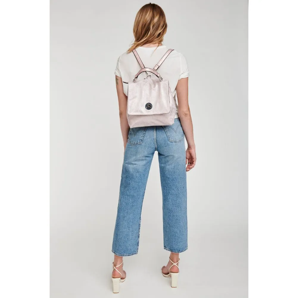 Antoinette-Striped Backpack