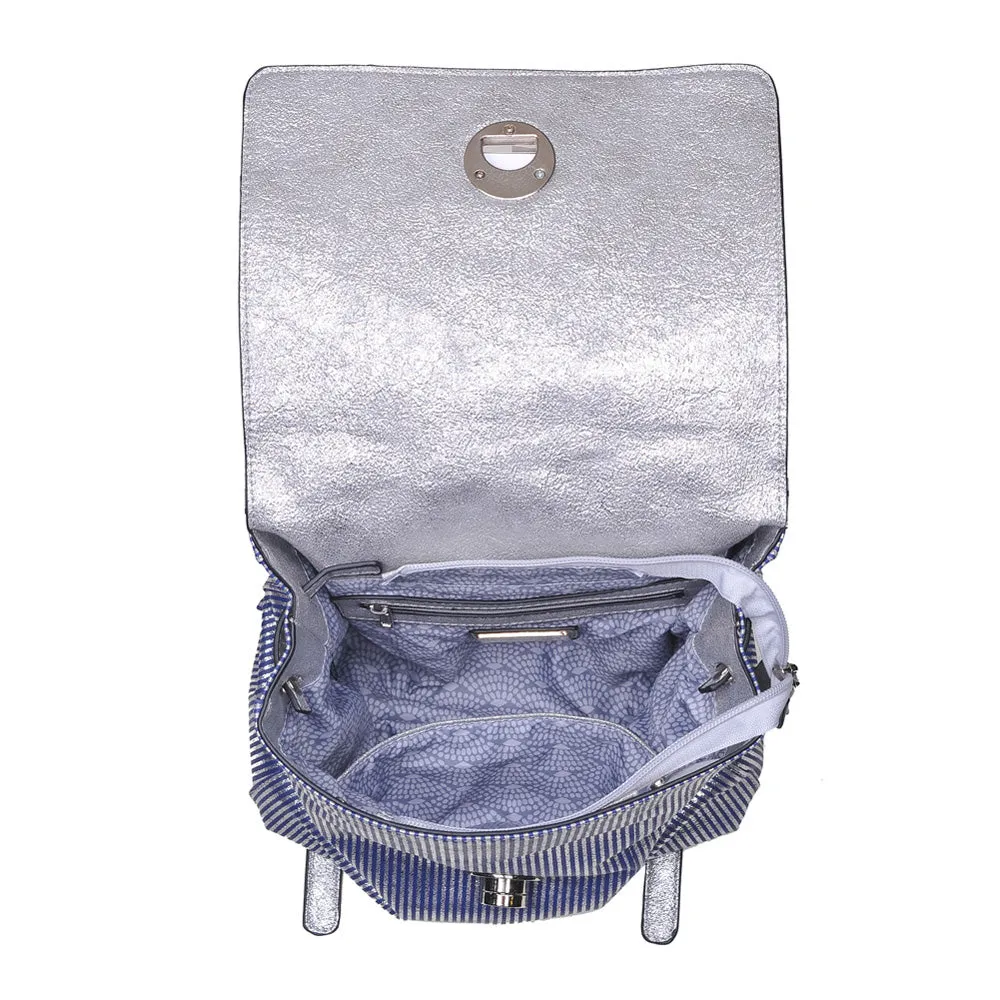 Antoinette-Striped Backpack