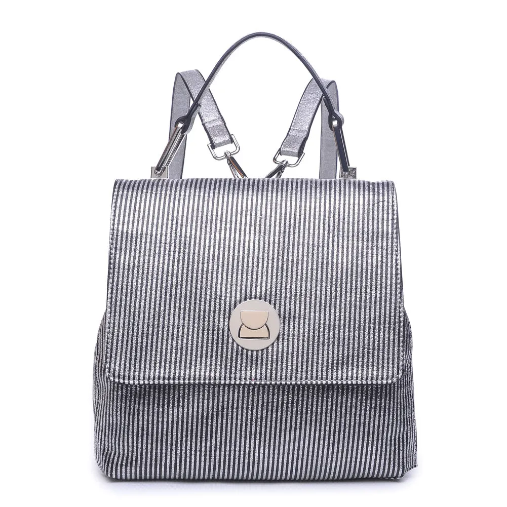Antoinette-Striped Backpack