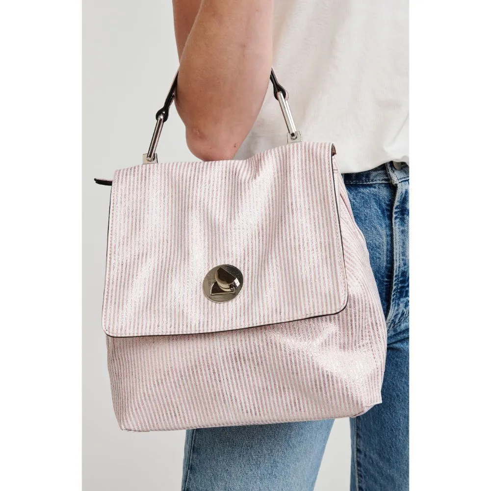 Antoinette-Striped Backpack