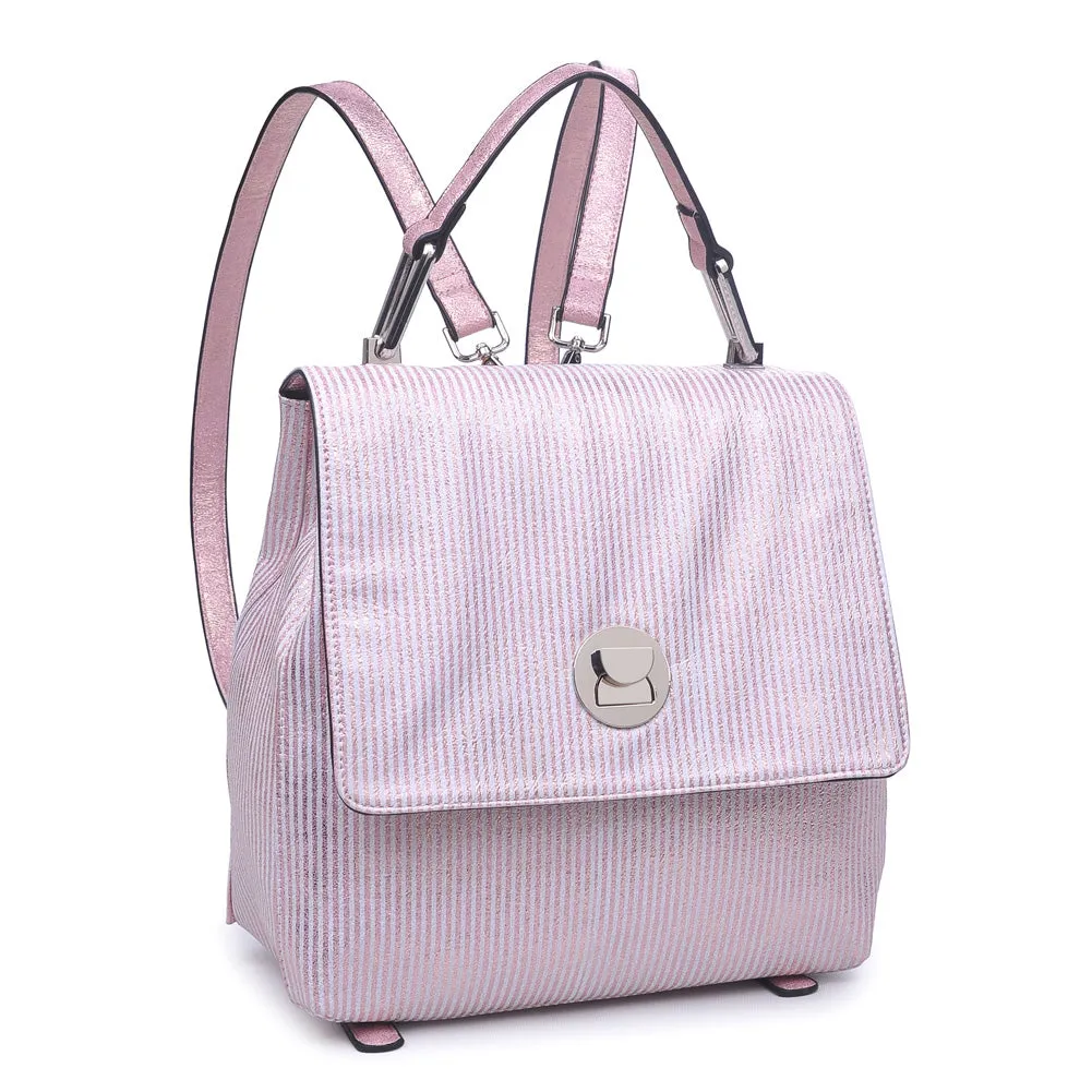 Antoinette-Striped Backpack