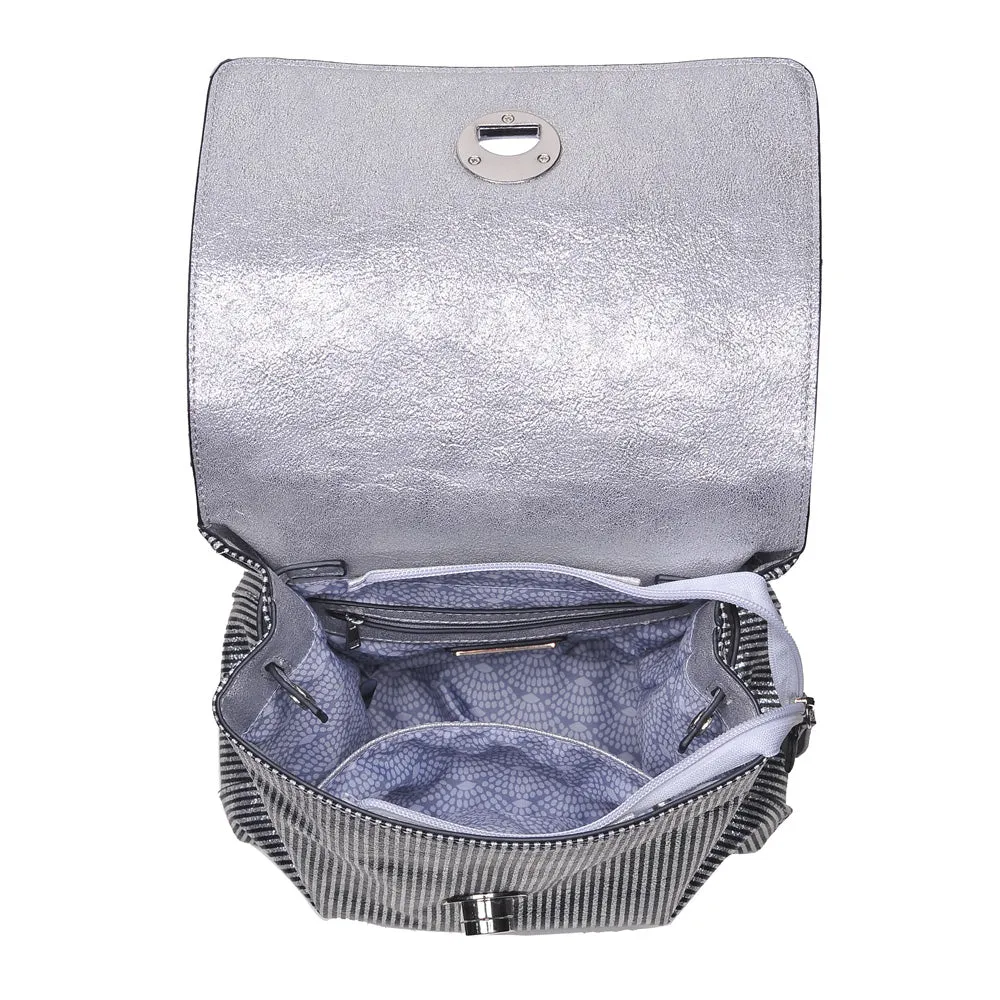 Antoinette-Striped Backpack