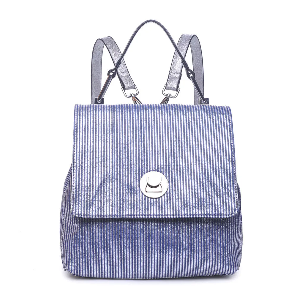 Antoinette-Striped Backpack