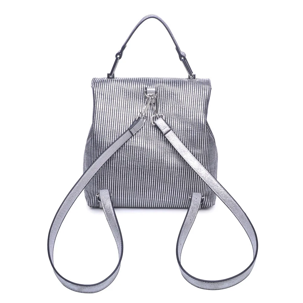 Antoinette-Striped Backpack