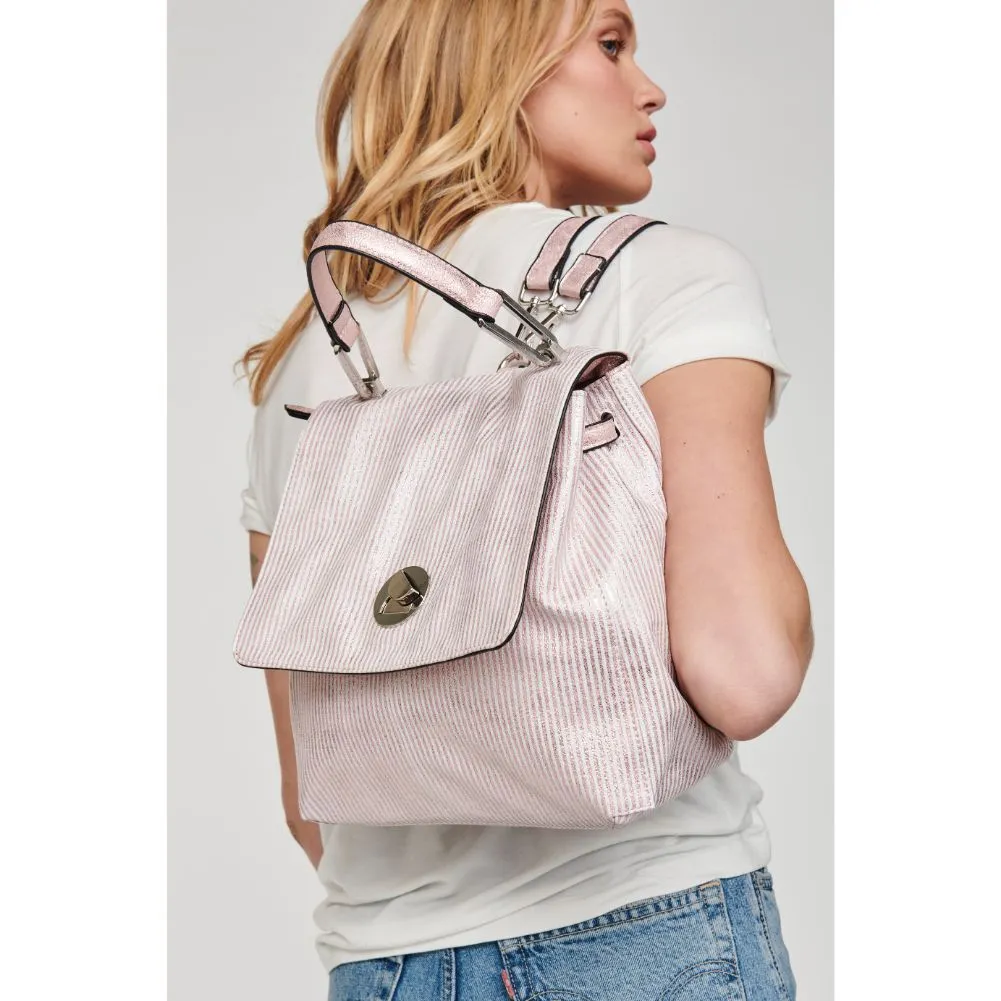 Antoinette-Striped Backpack