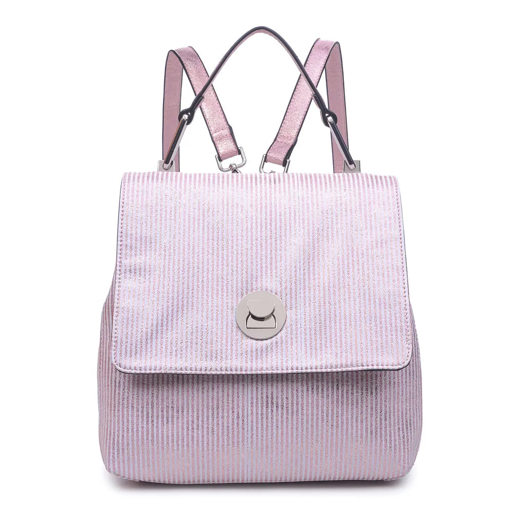 Antoinette-Striped Backpack