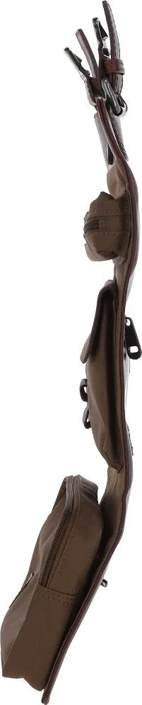 Austen & Co Tan Brown Leather Hanging Wash Bag