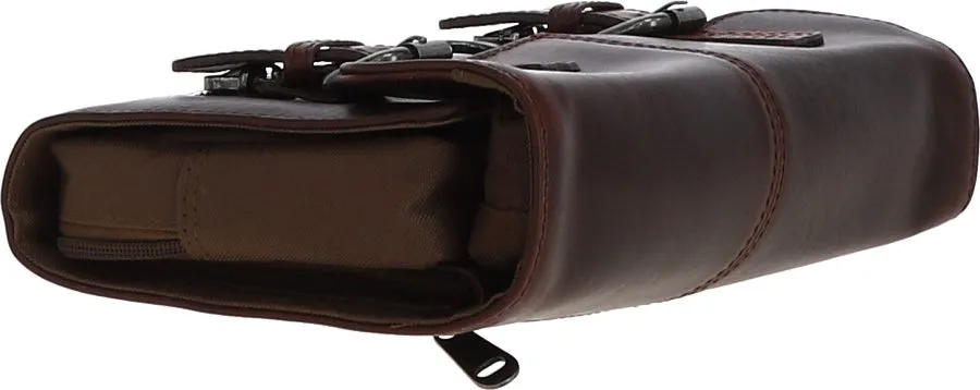Austen & Co Tan Brown Leather Hanging Wash Bag