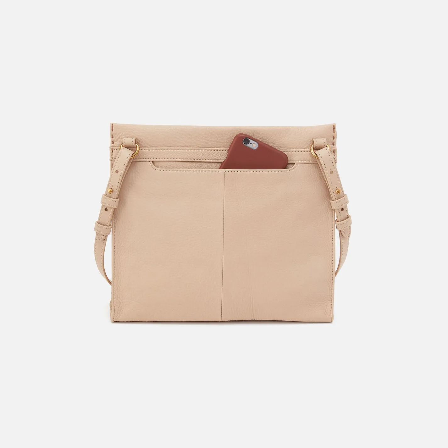 Austin Medium Crossbody In Pebbled Leather - Linen