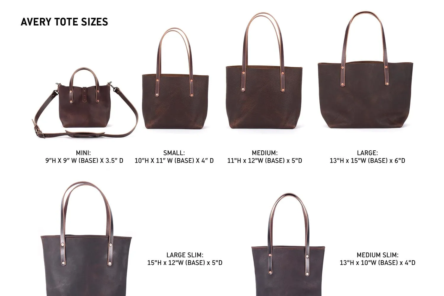 AVERY LEATHER TOTE BAG - MEDIUM - CRANBERRY