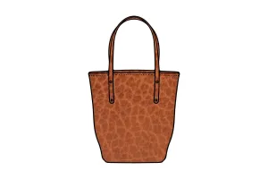 AVERY LEATHER TOTE BAG - SLIM MEDIUM - COGNAC BISON