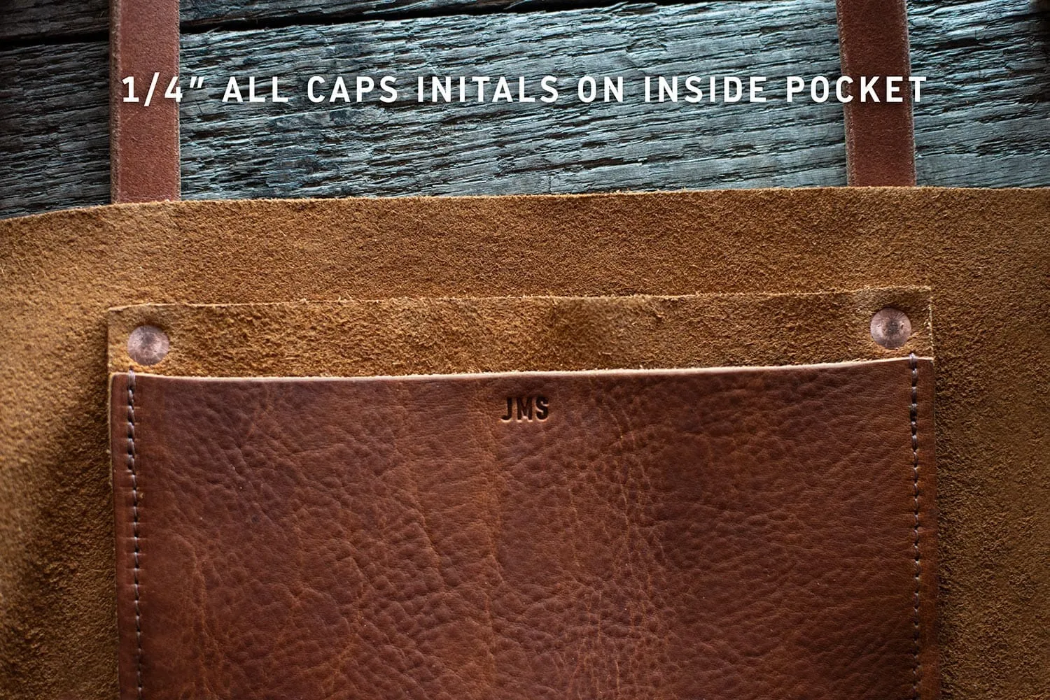 AVERY LEATHER TOTE BAG - SMALL - COBALT BISON