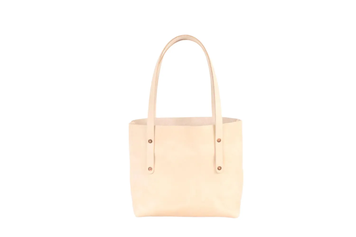 AVERY LEATHER TOTE BAG - SMALL - NATURAL VEG TAN