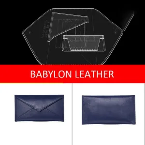 BABYLON™ Envelope Style Leather Clutch Pattern AAB-525