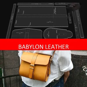 BABYLON™ Men's Leather Crossbody Bag Gift Craft Pattern XBX-06