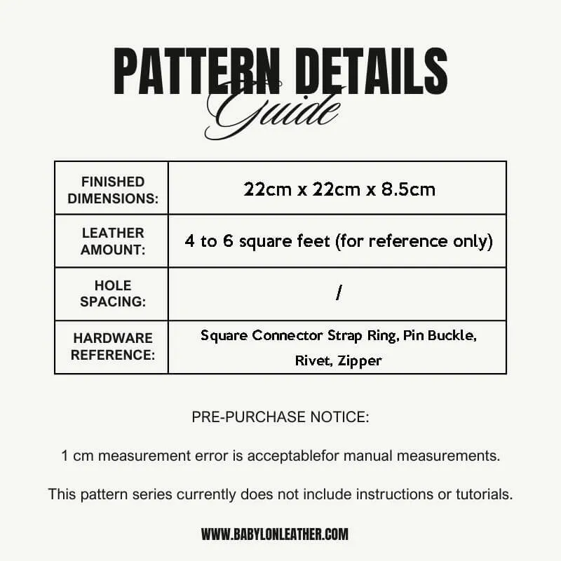 BABYLON™ Men's Round Crossbody Bag Pattern AAB-348