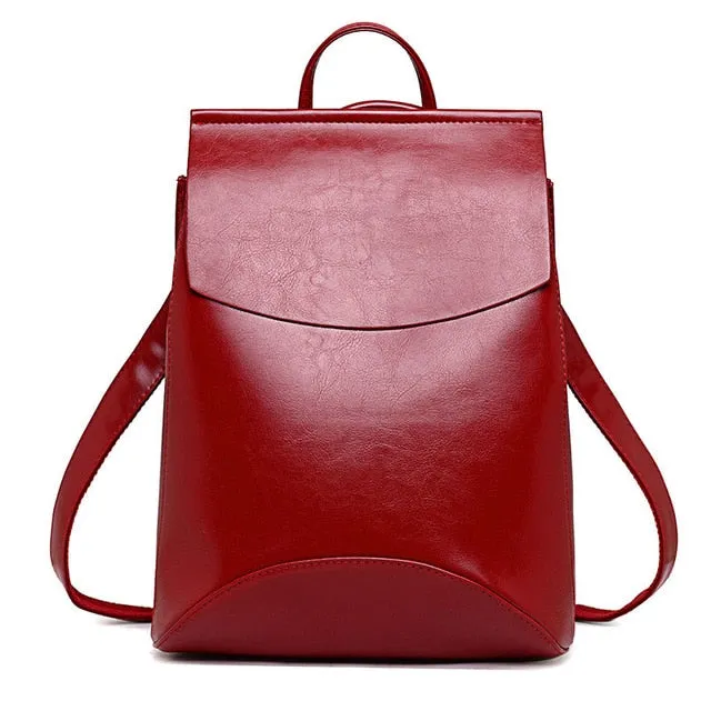 Backpack High Quality Youth Leather Backpacks