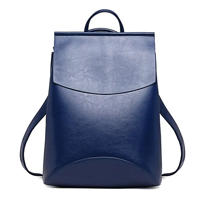 Backpack High Quality Youth Leather Backpacks