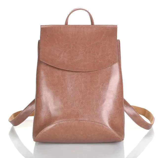 Backpack High Quality Youth Leather Backpacks