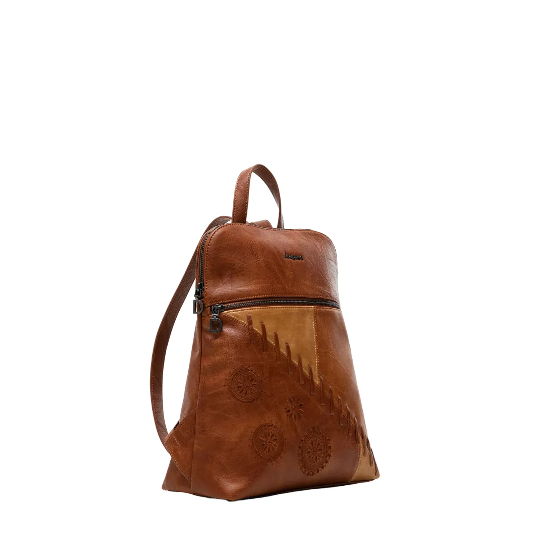 Backpack Leather Effect Mandalas