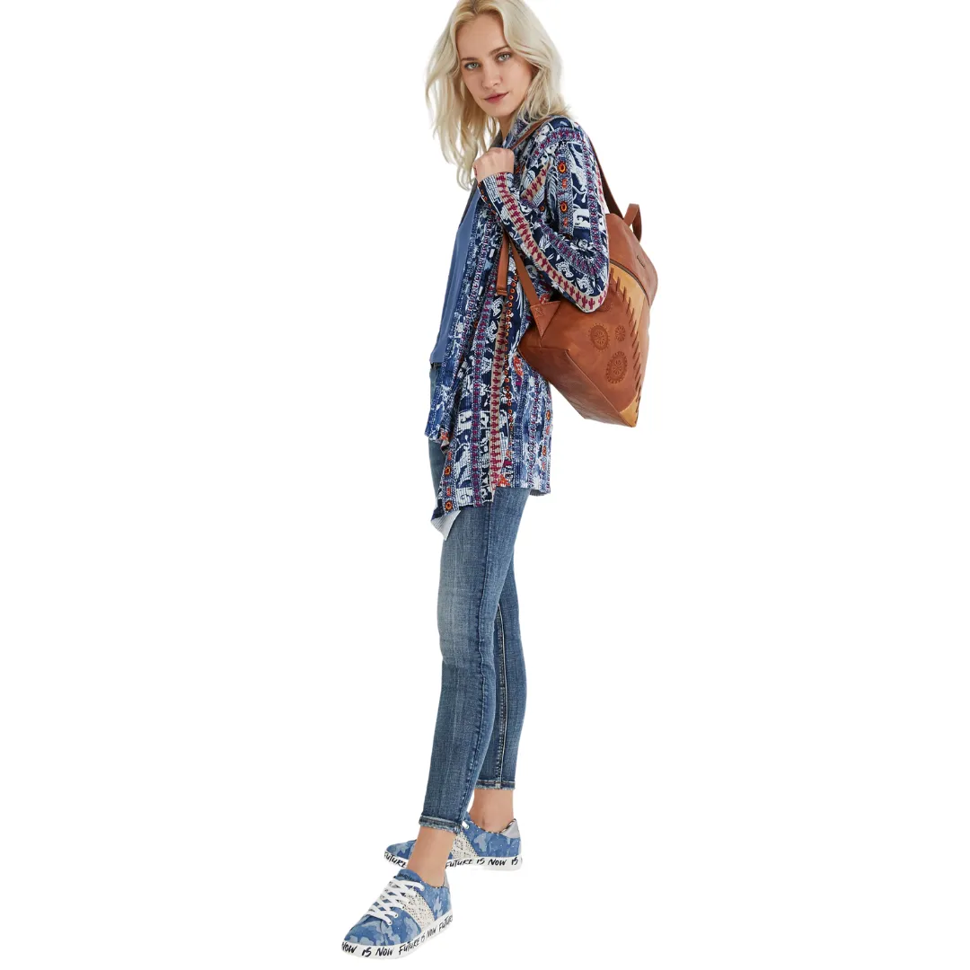 Backpack Leather Effect Mandalas