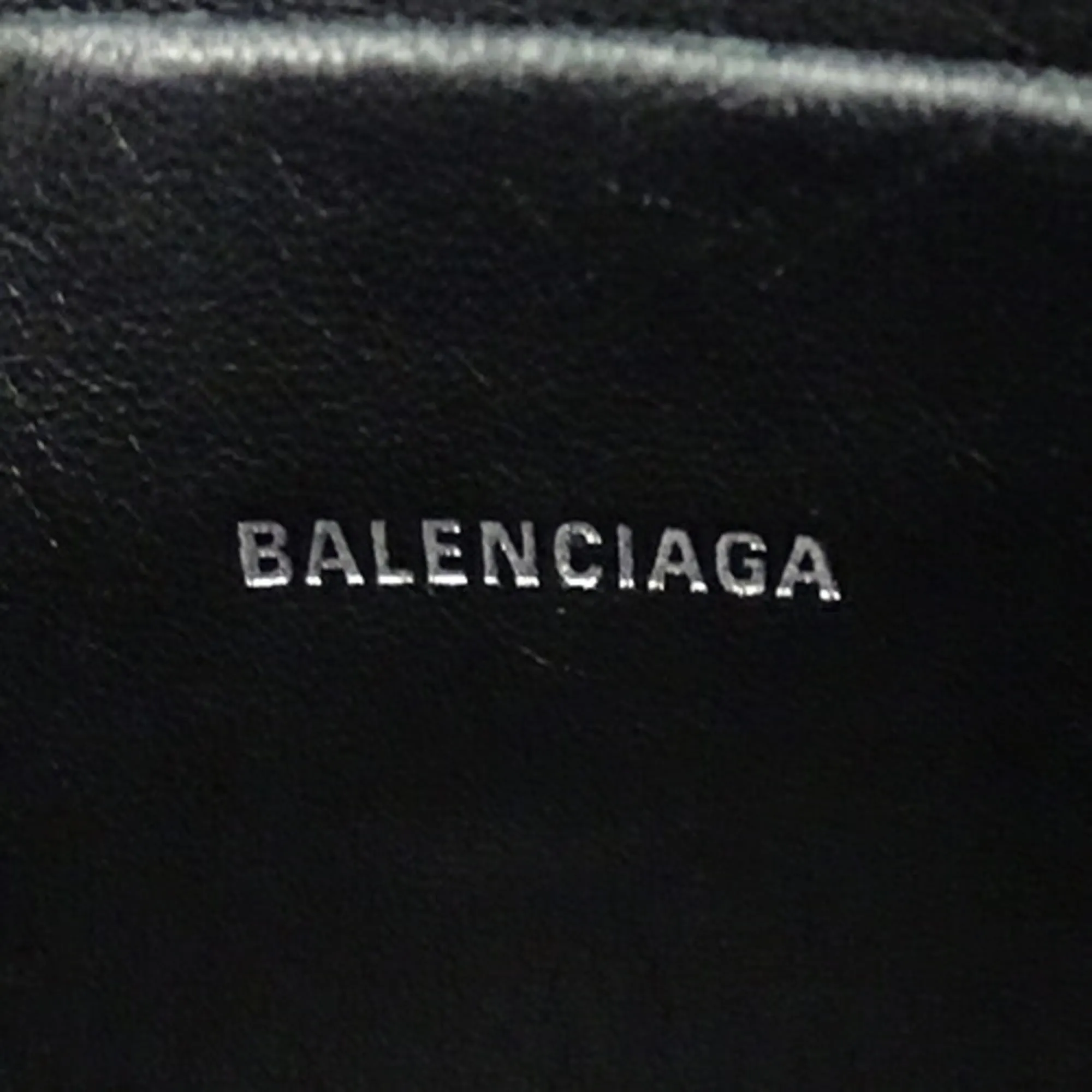 BALENCIAGA Pouch Women's Men's Clutch Bag Leather Everyday M Black 551992