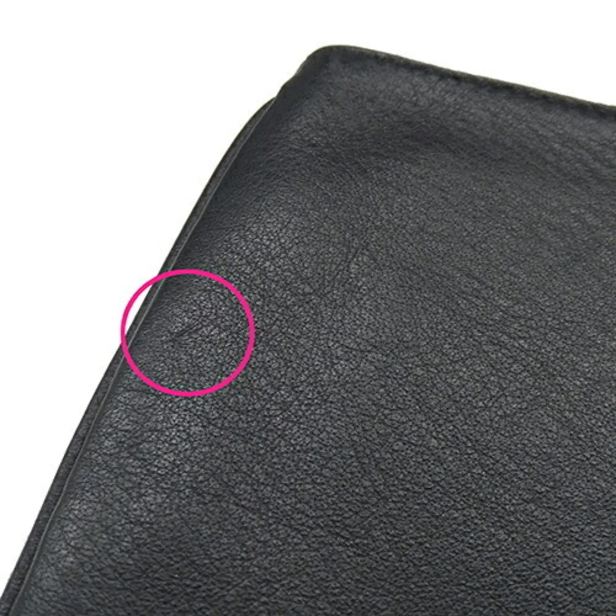 BALENCIAGA Pouch Women's Men's Clutch Bag Leather Everyday M Black 551992