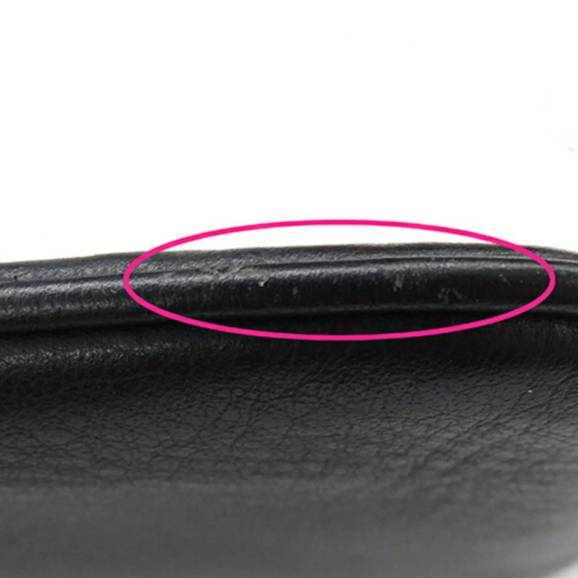 BALENCIAGA Pouch Women's Men's Clutch Bag Leather Everyday M Black 551992