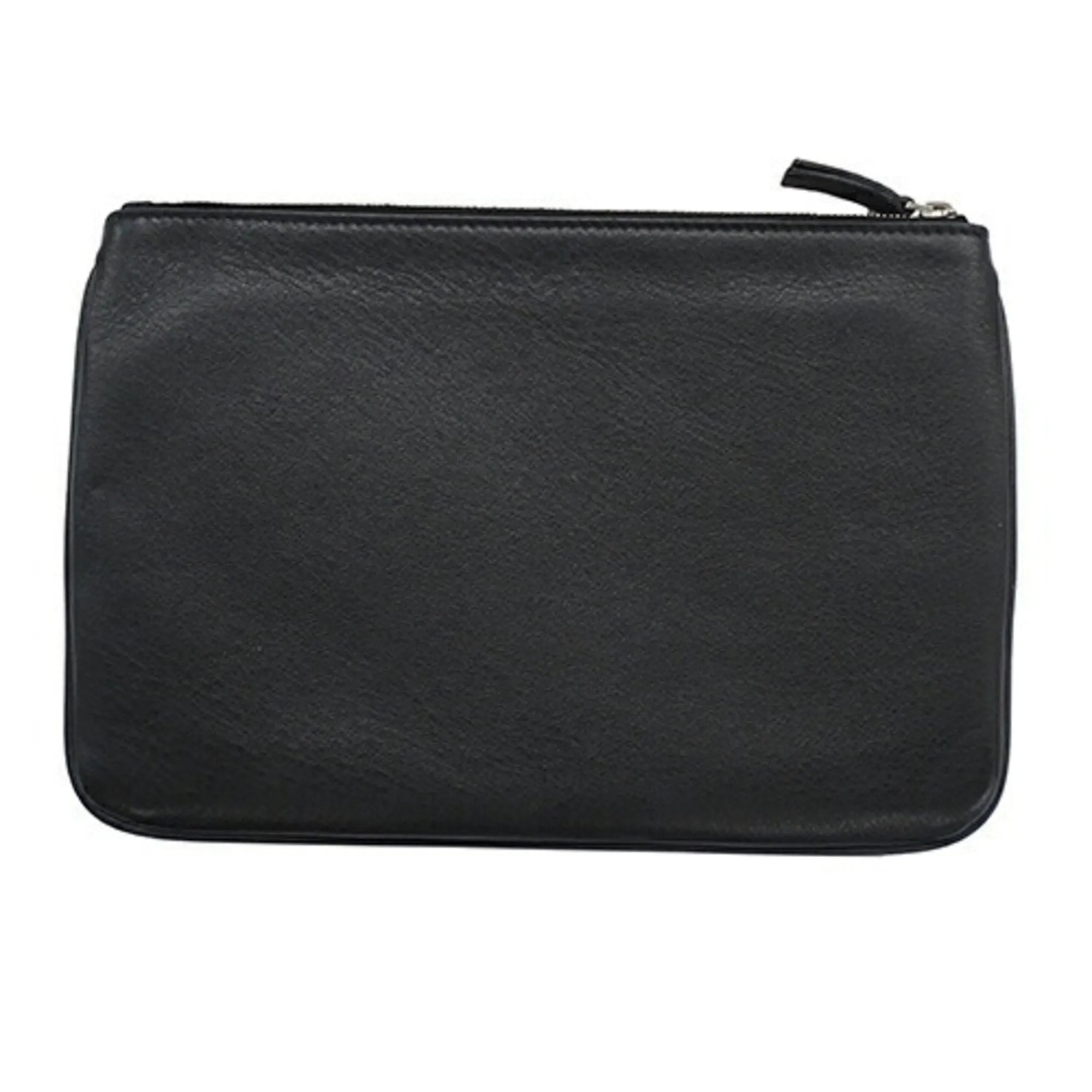 BALENCIAGA Pouch Women's Men's Clutch Bag Leather Everyday M Black 551992