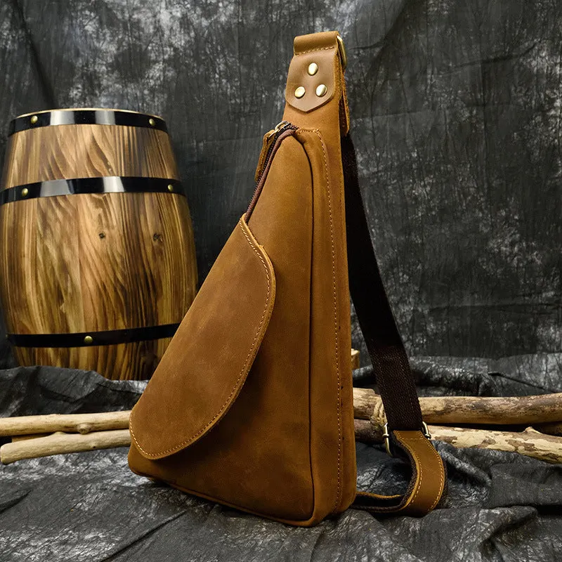 Barcelona Men's Leather Chest Bag