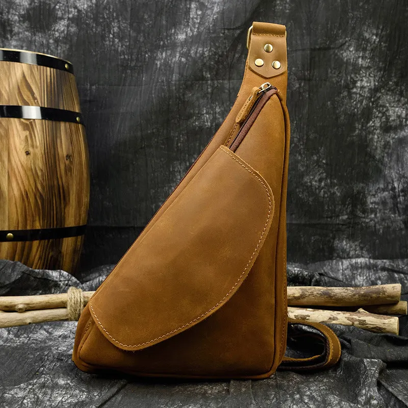 Barcelona Men's Leather Chest Bag