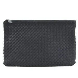 BOTTEGA VENETA Clutch bag pouch in intrecciato leather black men's w0939a