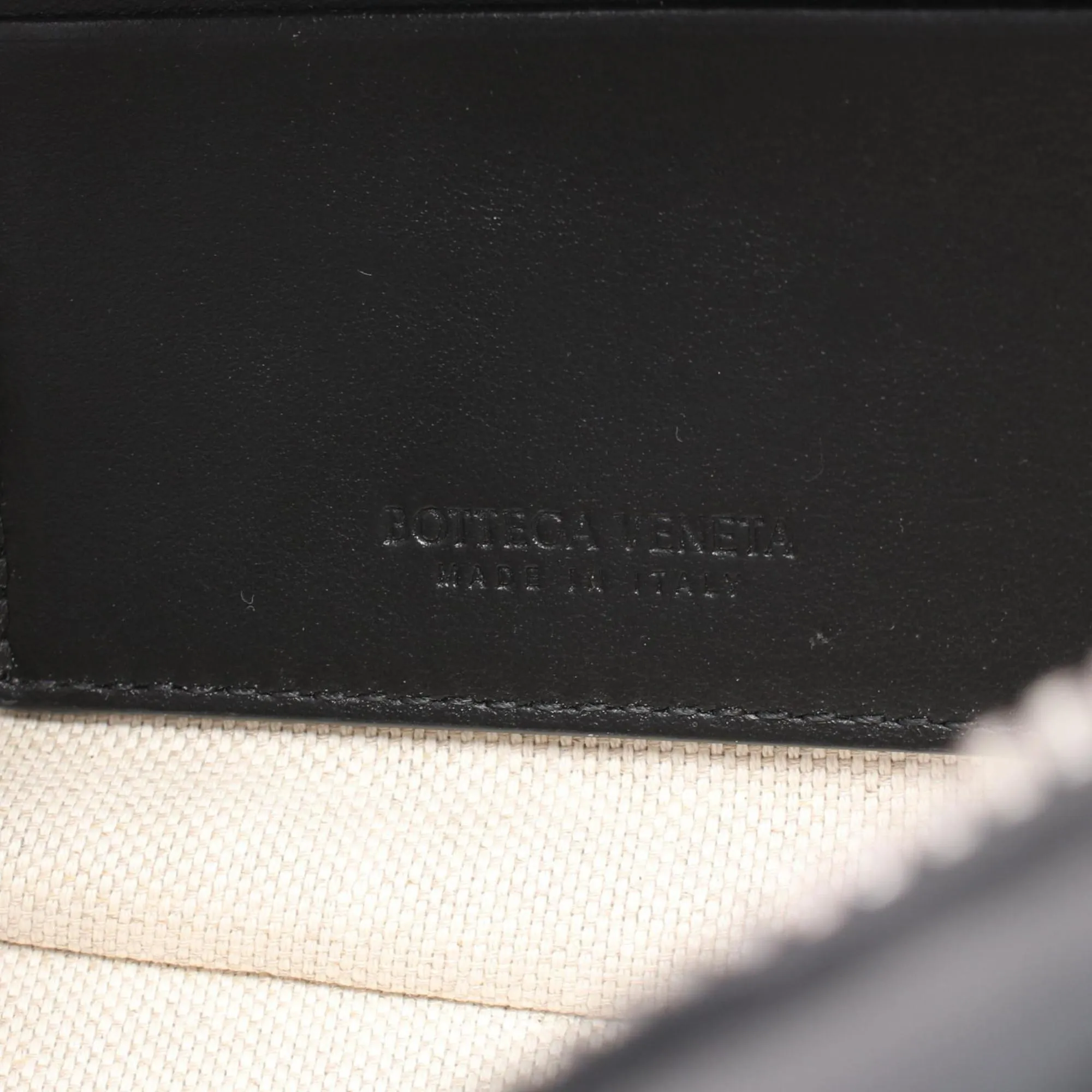 BOTTEGA VENETA Intrecciato Small Wristlet Pouch Second Bag Clutch Leather Men's Black 795253V2HL18803