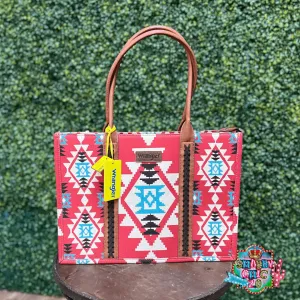 Brick Red Aztec Wrangler Tote