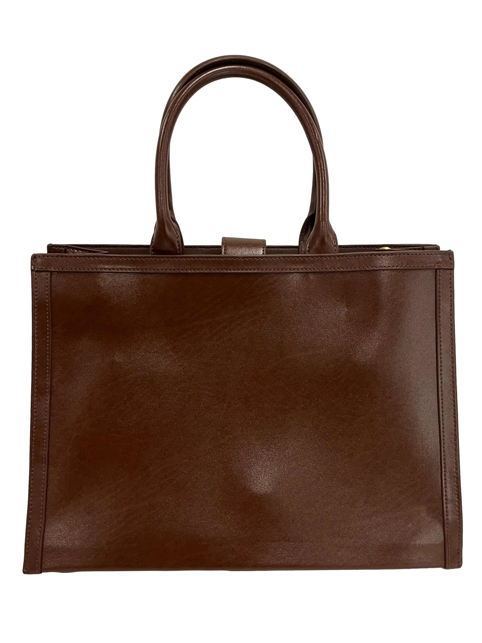 Brown Open Tote Bag